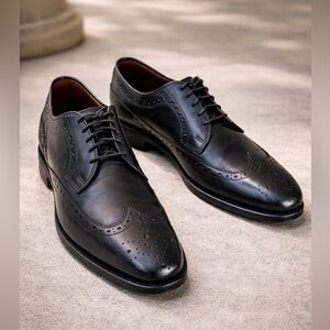 Allen Edmonds Larchmont Oxford Wingtip Black Leather Shoes Size 8